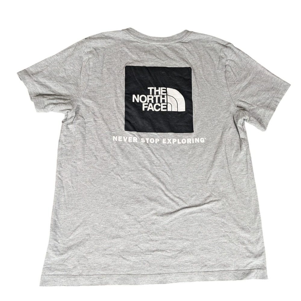 The North Face Womens Grey Never Stop Exploring Box Logo Graphic T-Shirt M - Picture 3 of 9